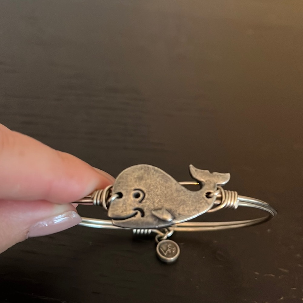 Luca and Stella Whale Wire Bracelet.